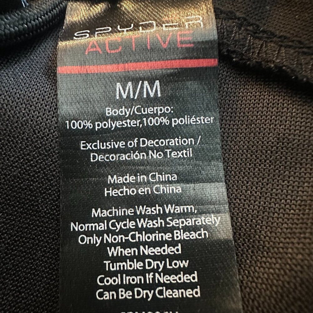 Spyder Active Black Full Zip Performance Jacket M… - image 7